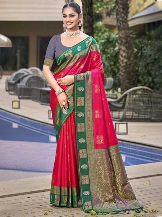 Weaving Silk Saree - Femenica