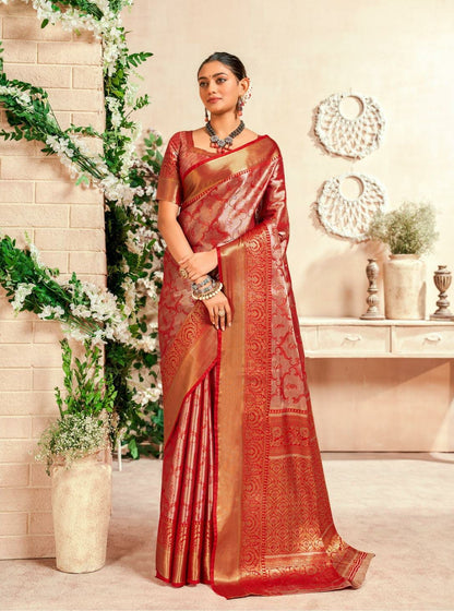 SILK SAREE ZARI WEAVING - Femenica