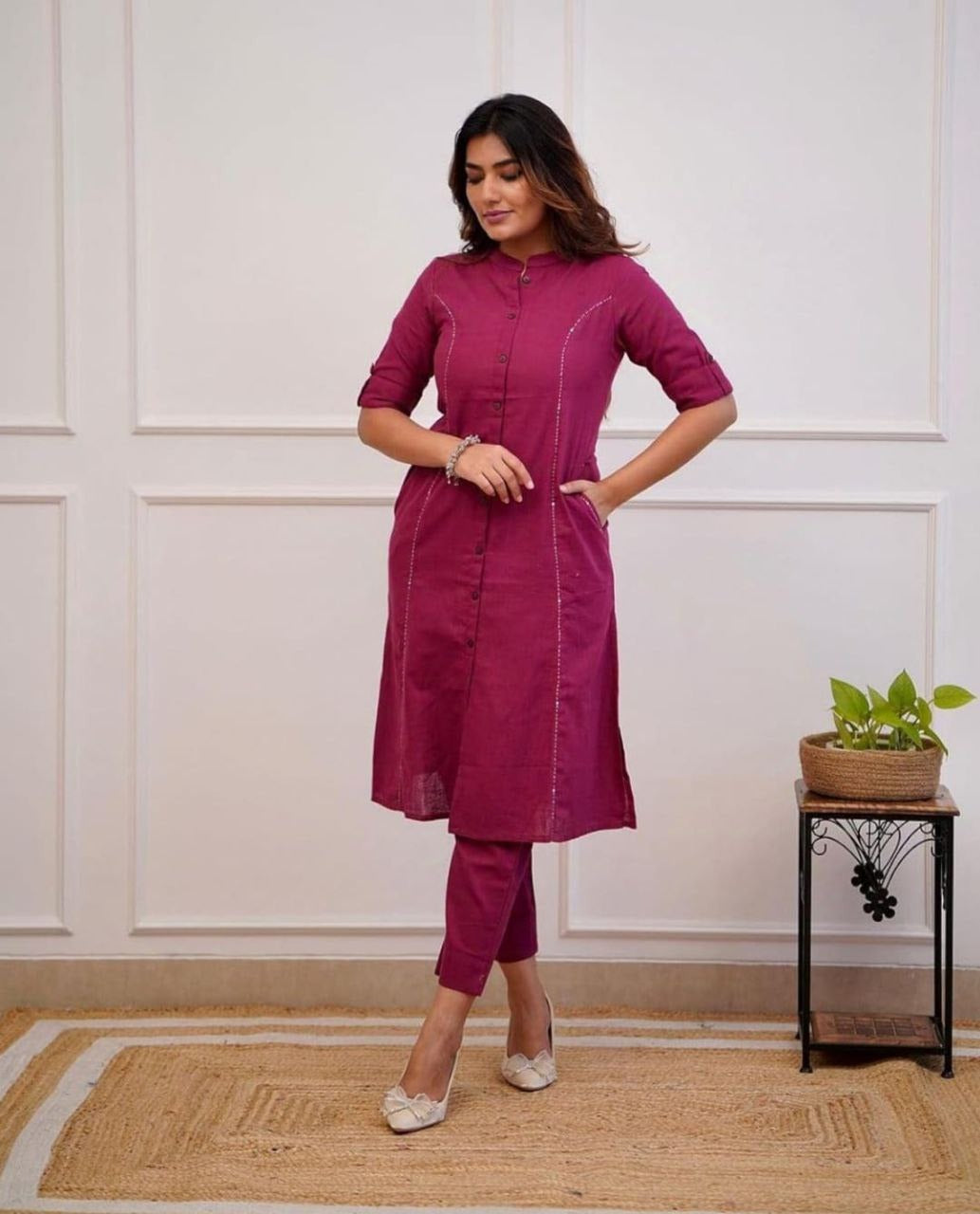 PLAIN KURTI Cotton