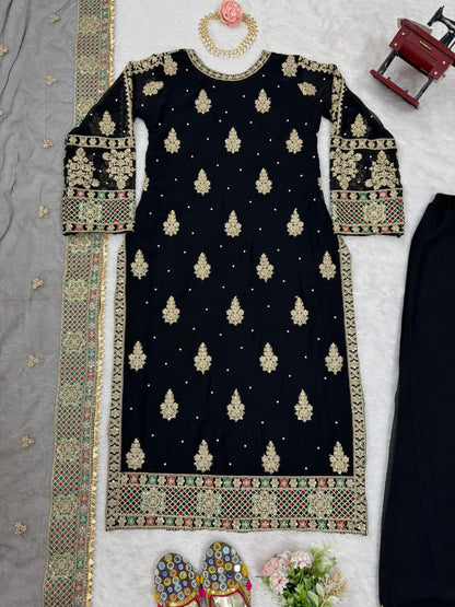 Designer Pakistani Dress in 2 Different Colours Variations