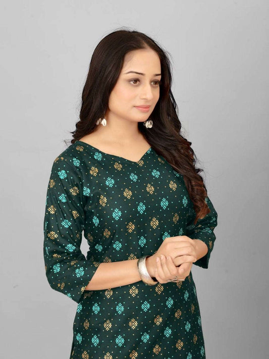 Heavy Rayon Printed Kurti For Women - Femenica