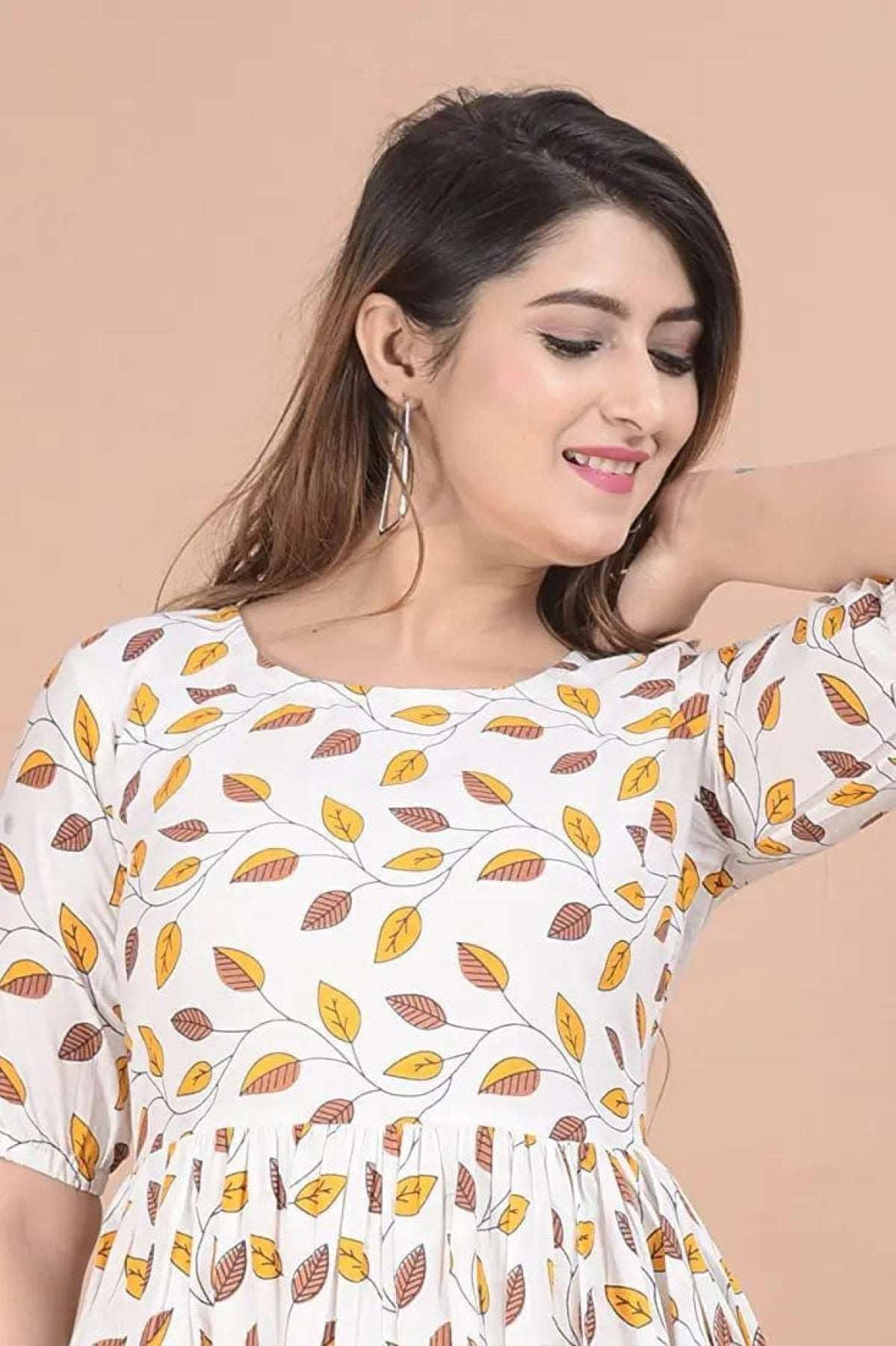 New Style Rayon Prosian Print Kurti - Femenica