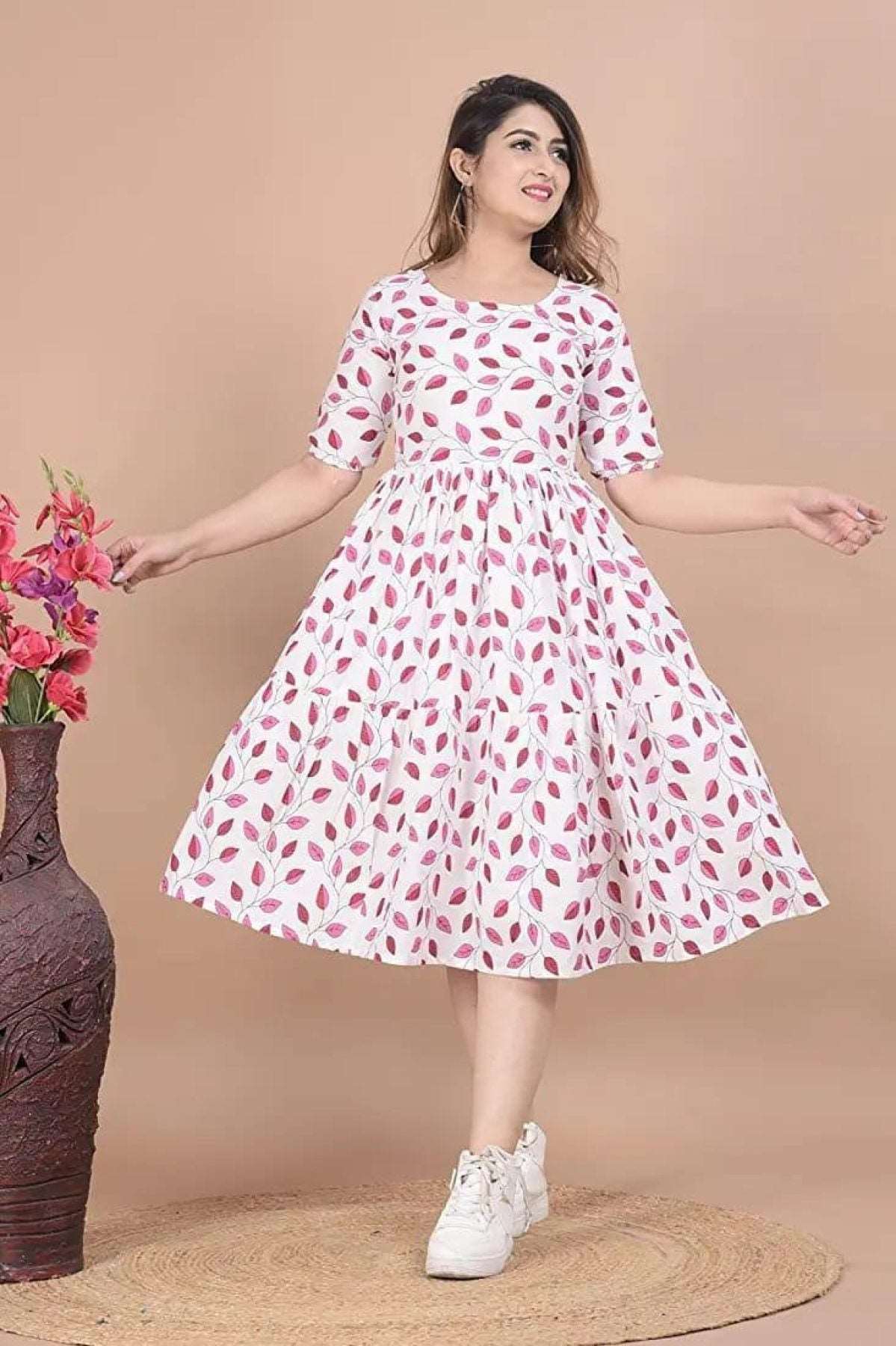 New Style Rayon Prosian Print Kurti - Femenica