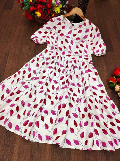 New Style Rayon Prosian Print Kurti - Femenica