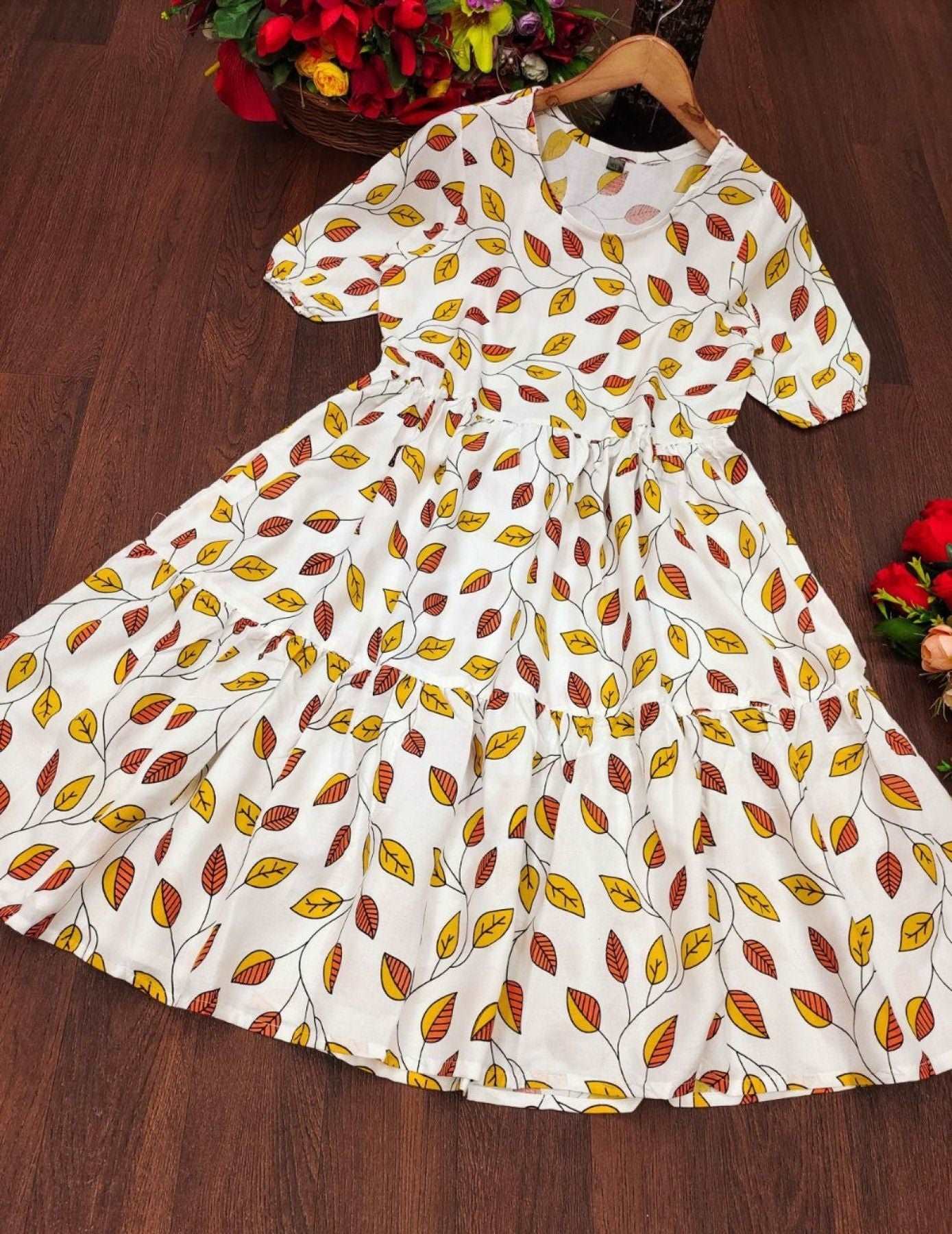 New Style Rayon Prosian Print Kurti - Femenica