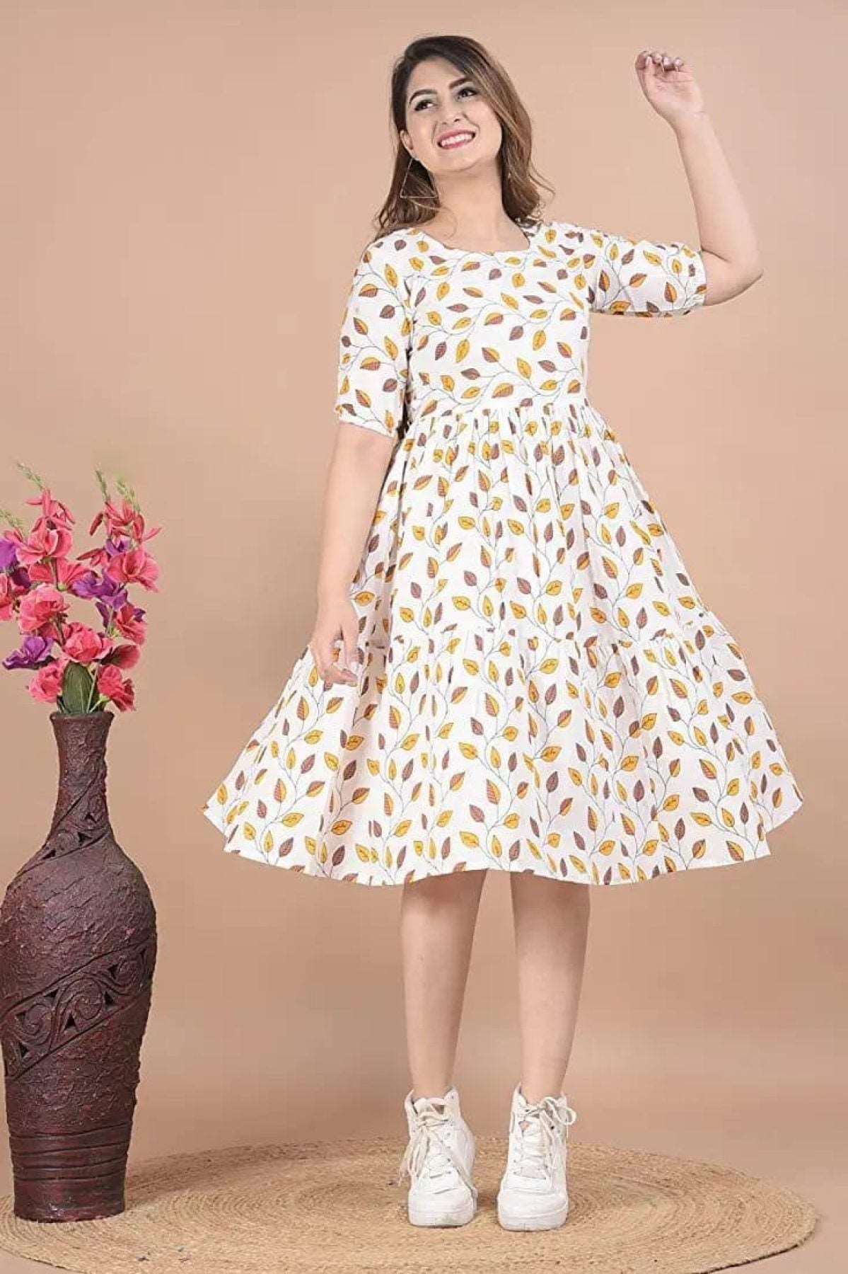 New Style Rayon Prosian Print Kurti - Femenica