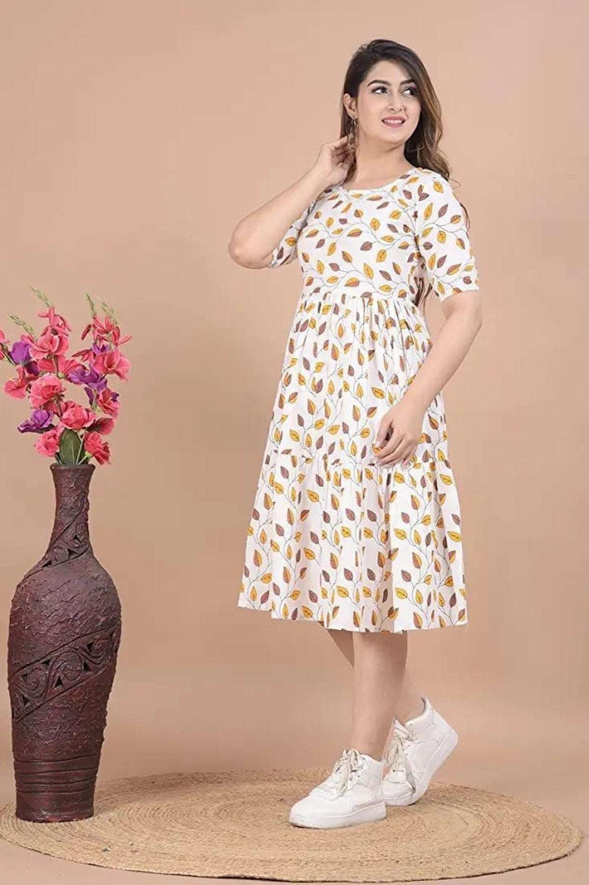 New Style Rayon Prosian Print Kurti - Femenica