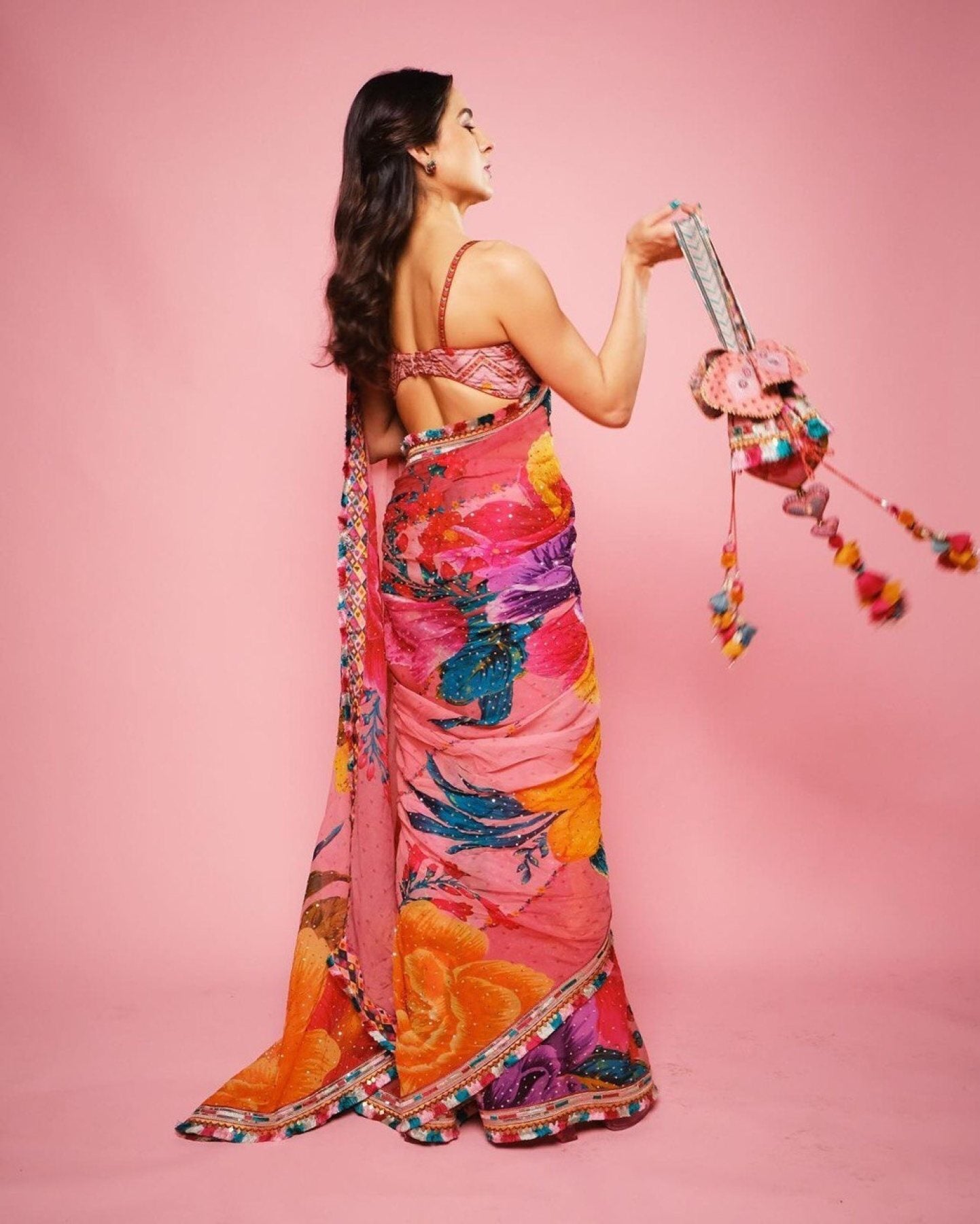 Pure Jimmy Organza Digital Printed saree - Femenica